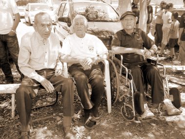 Pedro "Paisa" Martinez, Juvenal Reyes y Fernado "La Cira" Dávila