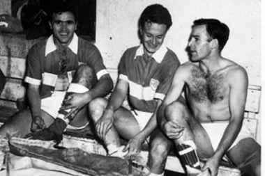 Ernesto “Chueco Candia, José Antonio Roca y Carlos Turcato.