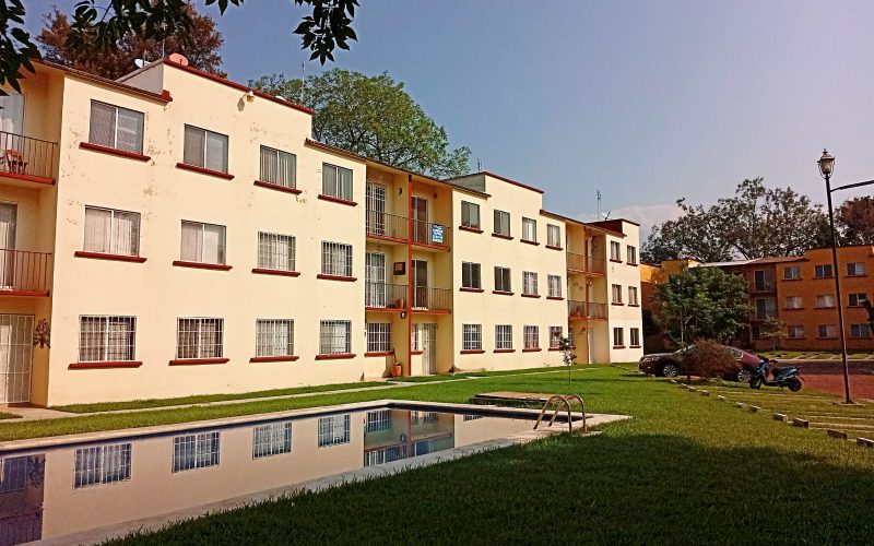 Departamento con alberca y áreas deportivas en Yautepec, Morelos; México